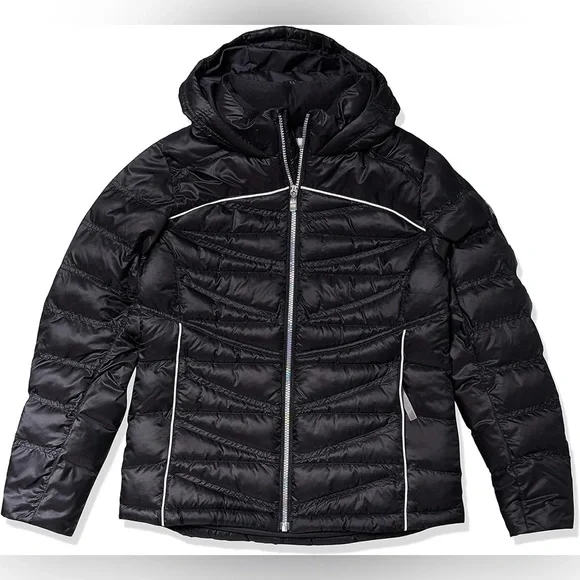 Spyder timeless hoody hot sale down jacket faux fur
